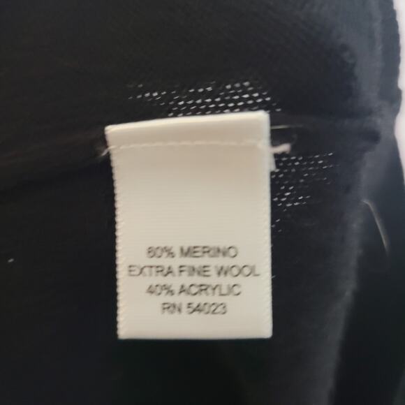 Banana Republic Size M Merino Wool Blend Half Zip Button Collar Pullover Sweater - Picture 6 of 11